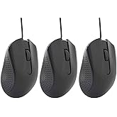 Coverzone Kablolu Mouse Siyah 2 Tuşlu Ekonomik Mouse Bilgisayar Faresi Ofis ve Ev Kullanımına Uygun USB U&ccedil;lu NoteBook PC ve B
