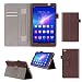 Produktbild ISIN Tablet Fall Serie Premium PU-Leder Schutzhülle für Huawei Mediapad M2 8.0 Zoll Full HD Android Tablet Handy mit Velcro Handschlaufe und Kartenschlitz (Braun)