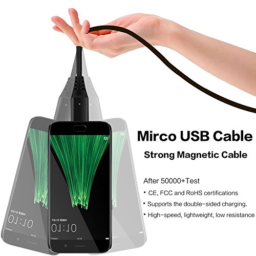Magnetic-Cable-MENGGOOD-USB-Charging-Cable-Nylon-Braided-Micro-USB-Magnet-Charger-Data-Cables-Android-Charge-Line-for-Samsung-Galaxy-S2-S3-S4-S5-Huawei-LG-Sony-HTC-Kindle-PS4-Controller-etc
