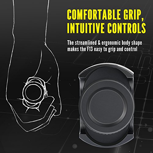 1000 Lumen BYBLIGHT F13 HOCHWERTIGE LED Taschenlampe, USB AUFLADBAR,IP65 Wasserdicht, Super Helle Cree XM-L2 LED, 4 Modi,“All in one Design”Taktische Taschenlampe, Fahrradlicht, Fahrradbeleuchtung, Handlampe USB-wiederaufladbar, Professionell für Outdoor, Haushalt, Camping, Mountainbike.(Inkl.2 X 18650 Batterien, Fahrrad-Halterung, Micro-USB-Kabel, Holster) - 5