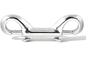 equlup Scuba Diving Buckle 316 Stainless Steel Double Ended Bolt Snap Hook Marine Grade Double End Diving Clips