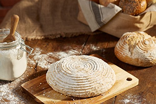 Andrew James – Runder 22cm Brotgärkorb Gärkorb aus natürlichem Rattan – Geeignet für die Herstellung aller Brotsorten sowie für professionelle Verwendung in Bäckerein – Für bis zu 1Kg Teig - 5
