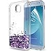 Produktbild Galaxy J5 2017 Hülle,J5 2017 Duos Glitzer Hülle mit HD-Schutzfolie,LeYi Neu Original Handy hülle ßamsung Galaxy j5 2017 Case Glitzer Durchsichtig Transparent,Süße Mädchen Glänzende Flüssig Bewegende Treibsand Transparent Silikon Bumper PC + TPU Zwei Schichten Hard Handyhülle für Galaxy J5 2017 Case Cover ZX Purple