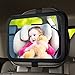 Price comparison product image Baby Backseat Mirror, OMORC 360° Rotation 100% Shatterproof Rear View Baby Car Mirror with Adjustable Straps and Tilt Function Clear View of Infant in Rear Facing Car Seat [Safe drive with baby]