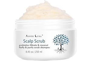 BABLABEAR Scalp Scrub, Dry itchy Scalp & Dandruff Treatment, Scalp Exfoliator, Deep Cleans, Gentle Formula,Clarifying Shampoo. 8.45 oz