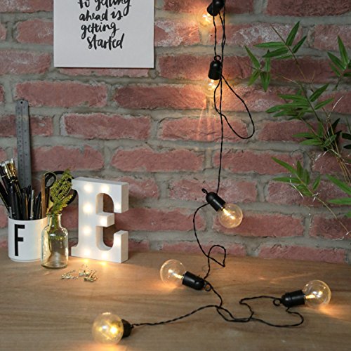 4,5m Außen/Innen Party Lichterkette, 10 LEDs warmweiß, batteriebetrieben, von Festive Lights - 3