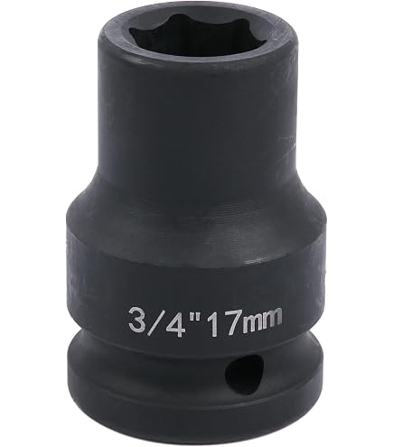 QUARKZMAN 3/4-Zoll Schlagschrauber-Stecknuss 55mm – Für Achsmuttern, Robust, Mit Stiftloch