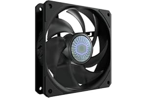 Cooler Master SickleFlow 120 V2 czarny kwadratowy wentylator ramowy, ostrze krzywej równowagi powietrza, uszczelnione łożysko, sterowanie PWM 120 mm do obudowy komputera i grzejnika cieczy