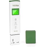 YINMIK Digital pH Meter PH Meter for Water Test Range 0-14 PH | pH Meter for Aquariums, Hydroponics, Hot Tubs, Pools, Drinkin