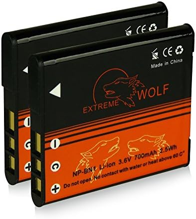 Bundle - 2x Power Battery NP-BN1 FOR Sony CyberShot DSC-W310, DSC-W320, DSC-W330, DSC-W350, DSC-W360, DSC-W380, DSC-W390, DSC-W510, DSC-W520, DSC-W530, DSC-T99, DSC-T110, DSC-TF1, DSC-TX5, DSC-TX7, DSC-TX9, DSC-TX10, DSC-TX20, DSC-TX30, DSC-TX55, DSC-TX100V, DSC-WX5, DSC-WX7, DSC-WX9, DSC-WX50 and more....
