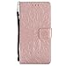 Price comparison product image Case for Mi 6X, Dfly Premium Soft PU Leather Embossed Mandala Design Stand Function Card Slot Holder Slim Flip Wallet Cover for Xiaomi Mi 6X/Mi A2/Redmi Note 5 Pro, Rose Gold