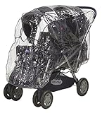 Playshoes Baby Travel Universal Pushchair Tandem Duo Twin Rain Cover (Baby Product)