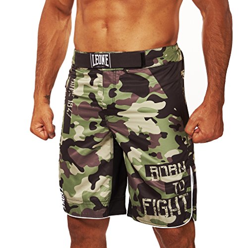 Leone 1947 AB792 Pantalones Cortos de MMA, Unisex - Adulto, Verde, XXXL