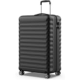 NUMADA - Large Travel Suitcase 25 kg Upfly 28' ABS (75 x 49 x 29 cm) with Combination Lock and 4 360 Double Wheels | Heavy Du