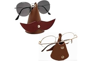 VURYAPI Portaocchiali Per Occhiali in pelle Realizzato a Mano - Espositore Dal Design con Baffi Fatto a Mano, Organizer da Sole Per Scrivania da Ufficio Decorazioni Per la Casa, Regali