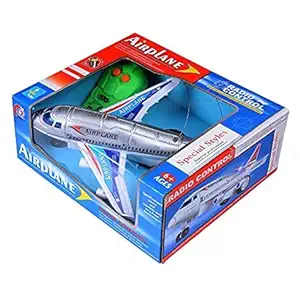 Planettoy Presents Infrared Induction Radio & Remote Control Running Airplane for Boys & Girls Pack of 1 ( Multi Colours )