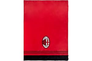 AC Milan Coperta Plaid Morbida 200x150 cm, Prodotto Ufficiale