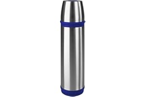 Emsa 502472 Kapitan kolba izolacyjna, zakrętka, 500 ml, stal nierdzewna/niebieska
