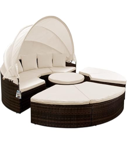 Housse De Protection Canapé Lit Rond Tissu Oxford 210D Housse Lit - 10