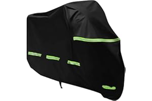 LOVPIS Housse Moto Impermeable, Bâche Protection Moto Exterieur Interieur Étanche, 190T Protection au Pluie poussière UV, Motorcycle Cover Hiver Été pour Moto Vespa Scooter Moto Cross (245x105x125cm)