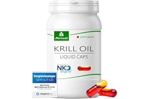 NKO l'huile de krill gélules (gagnant du test) 30, 90 ou 270 pièce de qualité pharmaceutique de MoriVeda - Omega 3,6,9 astaxanthine, vitamine E, choline, phospholipides, huile de krill (90 gélules)