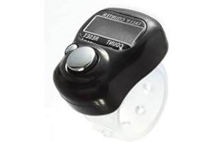 Compteurs de Tours, Chiffres LCD électronique Finger Digital Display Hand Held Tally Counter Compteur numérique Durable Noir