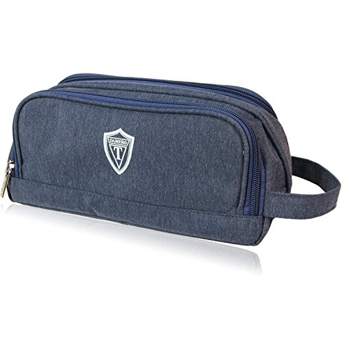 Damero Universale Organiser Tasche mit Doppelschicht Tragtasche für Reise zum Ladegrät/Eletronisches Zubehör für Reiseorganisator (Groß, Dunkelblau)