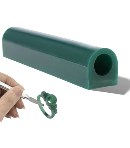 Tube De Cire à Sculpter Pour Bijoux - Vert - Pour La Fabrication De Bagues - Tube De Cire Rond Avec Trou Central - Cire Dure - Tube De Cire Solide