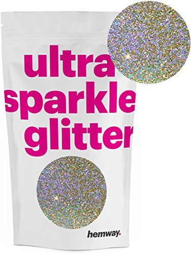 Glitter Gold Silver Holographic Ultra Sparkle Sequins Nail Face Festival Christmas Halloween Makeup Ultra Fine 100g / 3.5oz