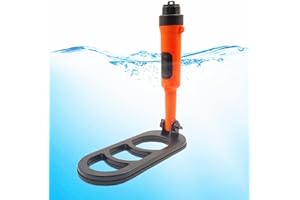 SHRXY Detector de Metales Impermeable Buceo Versión Plegable Pulso Bobina Pulso Exploración Detección (Negro/Naranja)