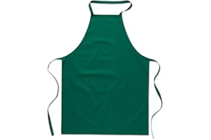 eBuyGB 1 Stück Catering Cooking Uni Kochschürze, Unisex, Baumwolle, Grün
