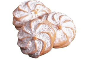 LAMBERTZ 525 g Leckeres Spritzgebäck "Schneespitzen" mit einem Puderzuckerüberzug (1 Packung)