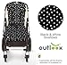 Outlook Universal Cotton Pram Stroller Liner Seat Cushion Pad (Black And White Swallows)