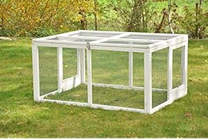 nanook Freigehege für Hasenstall-System Balu Freilaufgehege Außengehege endlos erweiterbar wetterfest faltbar draußen 120 x 90 x 60 cm