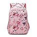 Produktbild Kinderrucksack Schulrucksack Schultasche Sportrucksack Freizeitrucksack für Mädchen Jungen & Kinder mit der Großen Kapazität (Camo-pink)