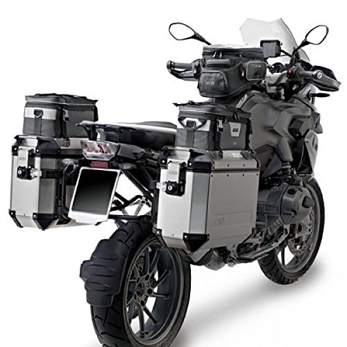 Givi Trekker Outback natural 37 litros - par de casos de Aluminio Lateral, Carga Máxima 10 Kg,