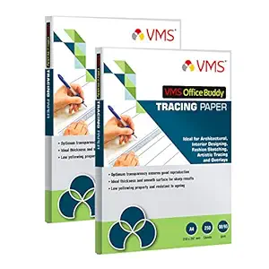 VMS Office Buddy 90/95 gsm A4 Tracing Paper (2 x 250 Sheets)