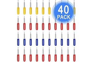 3rd Party Accessory Cutting Points for Cricut Explore Air 2, CoiTek 40 PCS Replacement Fine-Points, 20P 45 Degree, 10P 30 Degree, 10P 60 Degree