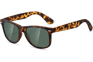 kimorn Polarizzate Occhiali Da Sole Classico Unisex Corno In Rotazione Anni Retro AE0300