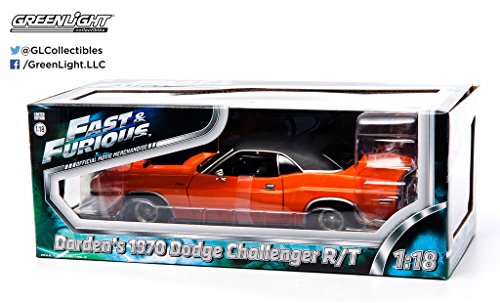 Dodge Challenger 1970 2 Fast 2 Furious orange/schwarz - orange with vynil black roof Greenlight 1:18