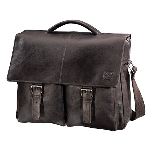 Preisvergleich Produktbild HAMA Ledertasche L Gabriel Amsterdam Rustic Dark Brown