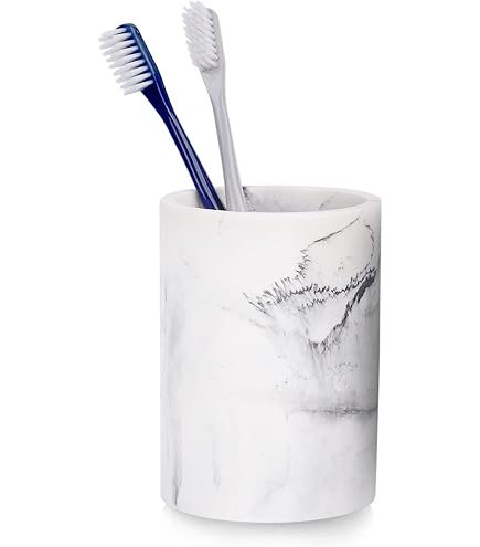 Wenko 23694100 Bicchiere Da Denti, Ceramica, Bianco, 8,5 X 12 X