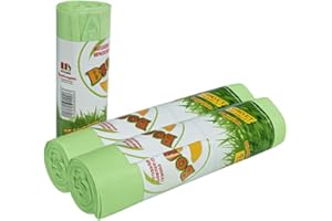 VIRSUS Sacchi Raccolta Umido e Organico cm 70x110 (110 Litri) 50 Pezzi biodegradabili e compostabili