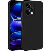 Aksesuarcim Xiaomi Redmi Note 12 Pro 5G ile Uyumlu Kılıfı Silikon Pastel Renkli Mat Esnek İnce Kapak Prem Siyah