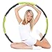 Produktbild Giwox Hula Hoop, Höhenverstellbares Fitness-Training Gewichtetes Hula-Hoop, Wave Foam Gepolstertes Hula-Hoop, Updatgrade Foam Gepolstert Gewichteter 1kg, 100 cm (39 ") (Grün + Grau)