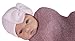 Melondipity Pink & White Striped Nursery Big Bow with Gem Newborn Girl Hospital Hat