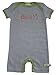 Loud + Proud Unisex Baby Striped Romper Organic Cotton for 0 - 6 Months Blue