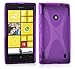 Produktbild Cadorabo Hülle für Nokia Lumia 520 - Hülle in FLIEDER VIOLETT – Handyhülle aus flexiblem TPU Silikon im X-Line Design - Silikonhülle Schutzhülle Soft Back Cover Case Bumper