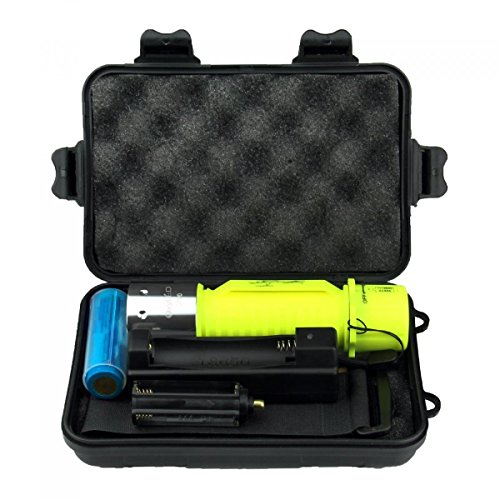 OxyLED DF20 CREE LED Tauchen Taschenlampe mit Batterie und Ladegerät, 500 LM, Unterwasser Taschenlampe Wasserdicht - 6