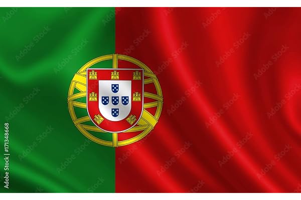 UNIq Indoor PORTUGAL Miniature Flag - Small Size, Shining Cotton Cloth (9x6 Inches) - Stand Not Included
